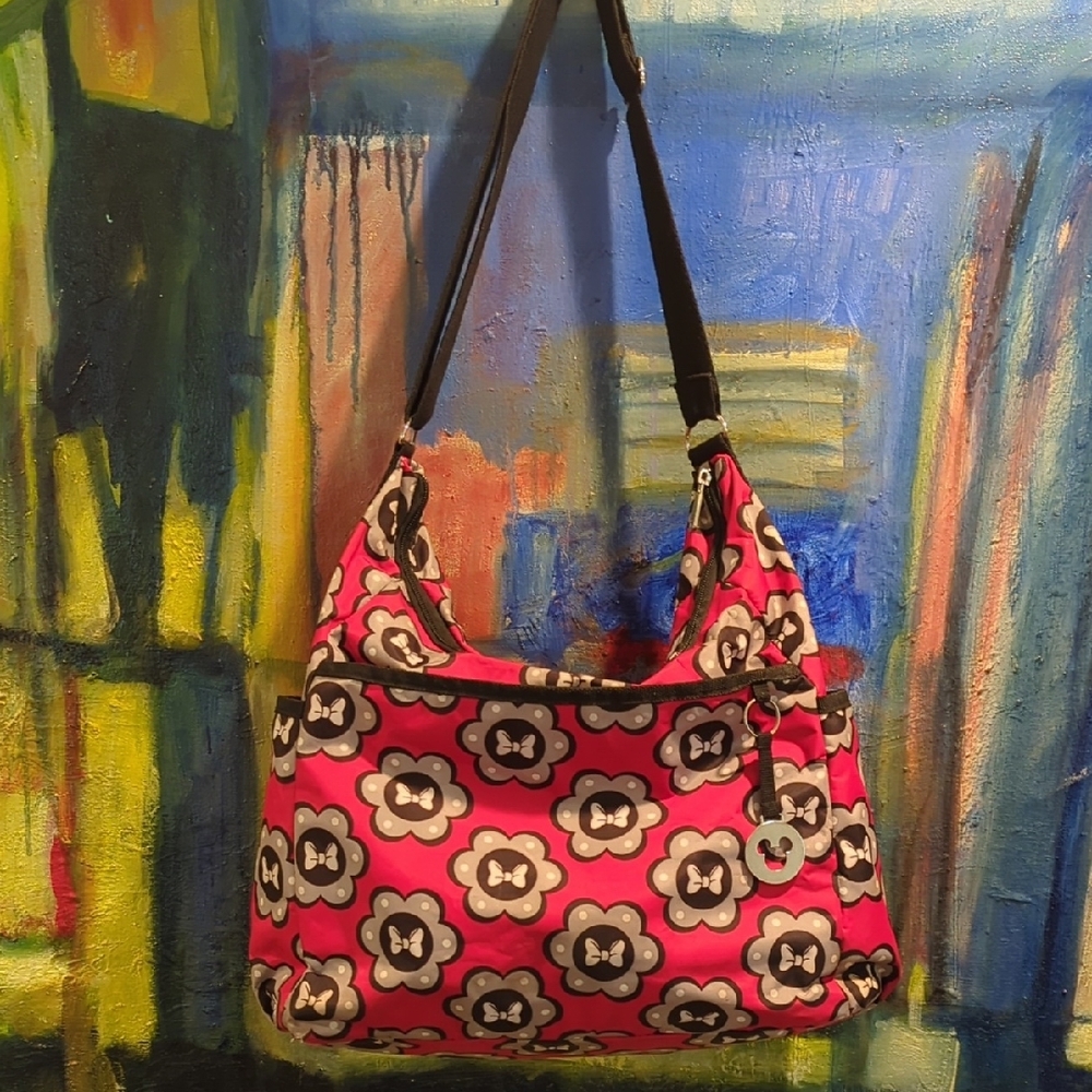 Disney Minnie Mouse Bow Print Diaper Bag
